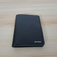 kate kasin Black Leather Pocket Wallet - Slim, Durable, and Stylish - Ideal for Everyday Use and Travel